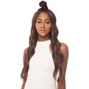 Lh-moon Part 02 - The Wig Natural Human Hair Blend Lace Front Wig