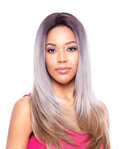 Tops M Beauty - Vanessa Synthetic Top Super Middle Lace Front Wig Long Straight