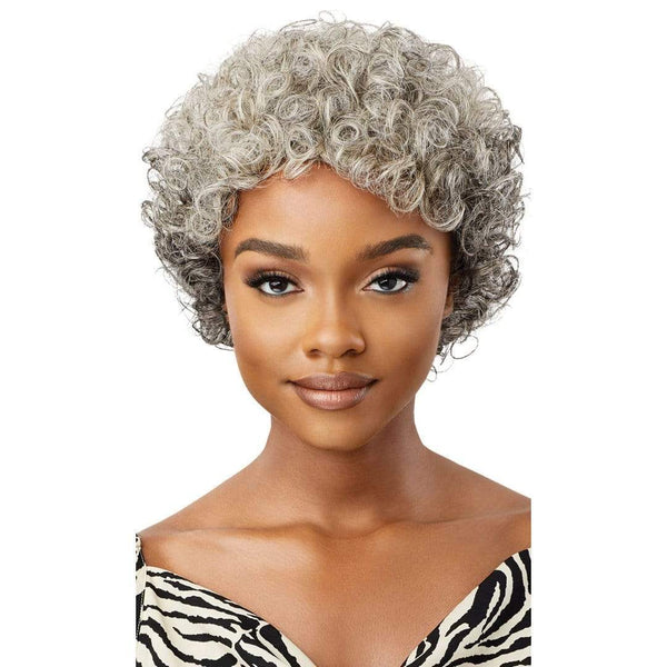 Fab & Fly Gray Glamour Unprocessed Human Hair Wig -veronica