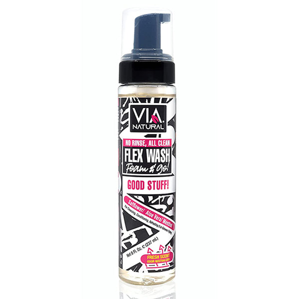 Via Natural Flex Wash Foam & Go 8oz