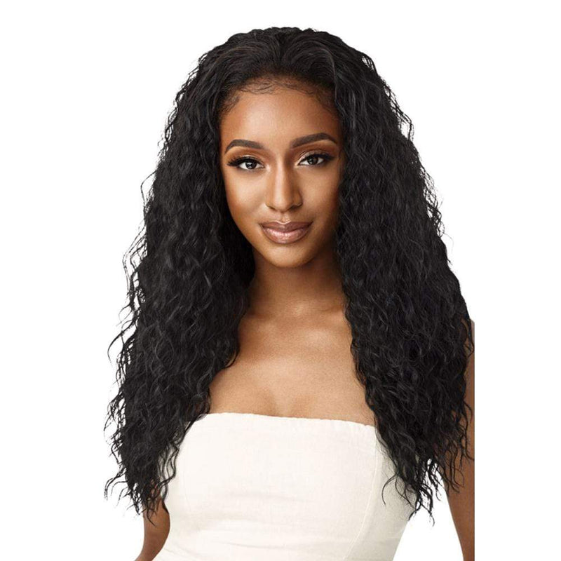 Outre Quick Weave Wet & Wavy Half Wig Beach Curl 24"