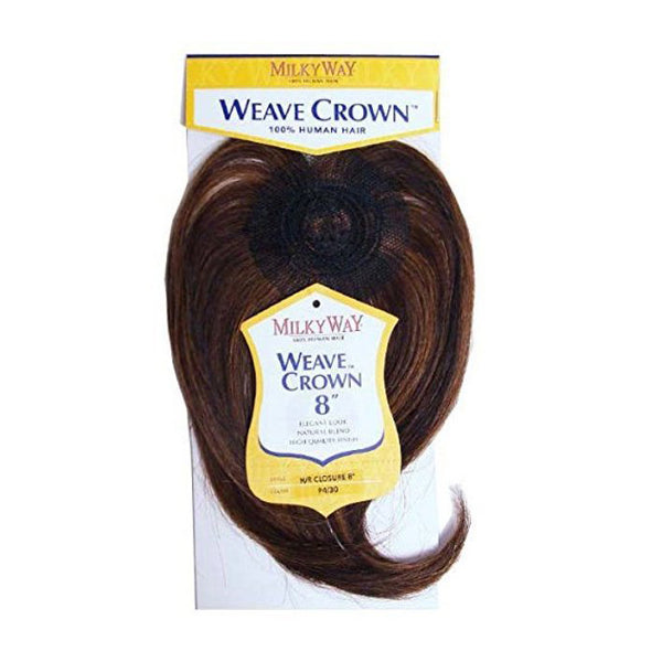 Closure 8" Milkyway Weave Crown Straight 100% Human Hair