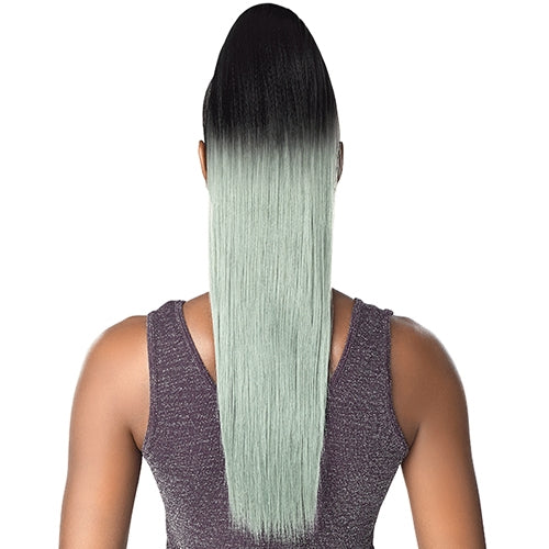 Sensationnel Synthetic Drawstring Ponytail Instant Pony And Bang - Cami 24"