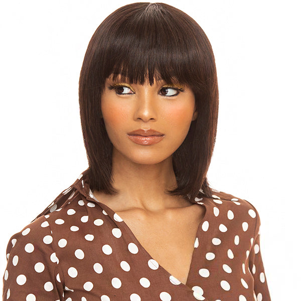 The Wig Black Pink 100% Brazilian Virgin Remy Human Hair Wig - Hhbw Hi