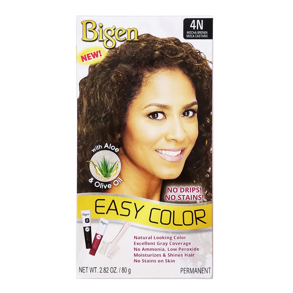 [Bigen] Easy Color Long Lasting Permanent Hair Dye Gray Covers 2.82Oz [4N Mocha Brown]