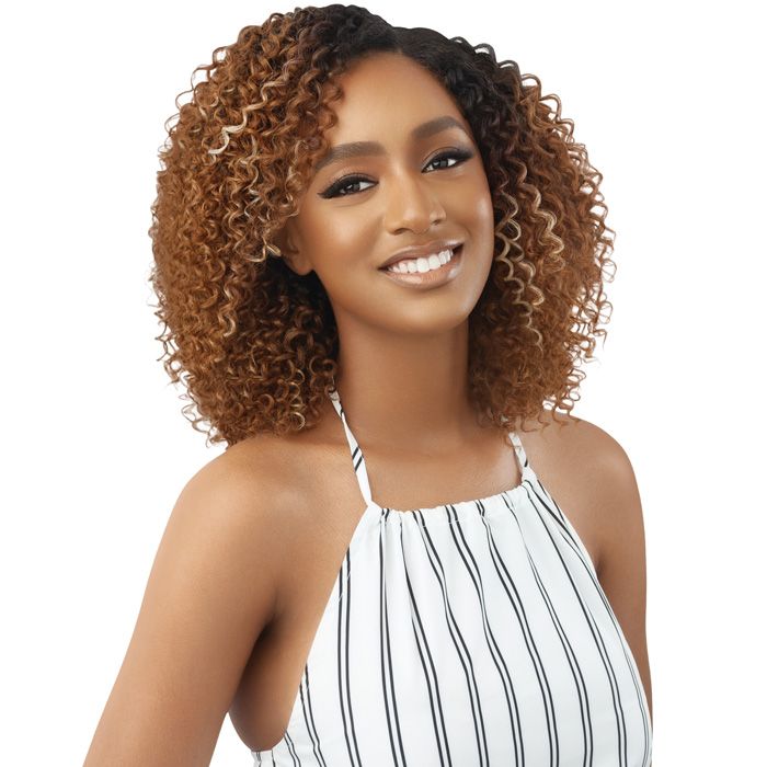 Outre 100% Human Hair Leave Out Wig - Curly Twist 14