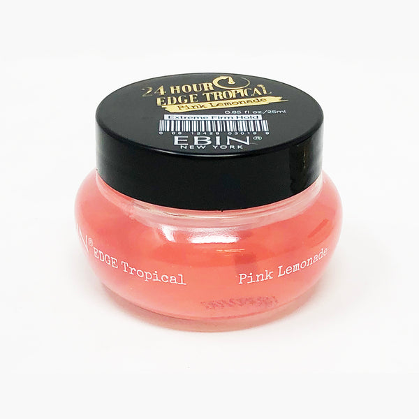 Ebin New York 24 Hour Edge Tropical Travel Size Edge Control Gel, 0.85 Ounce (Pink Lemonade)