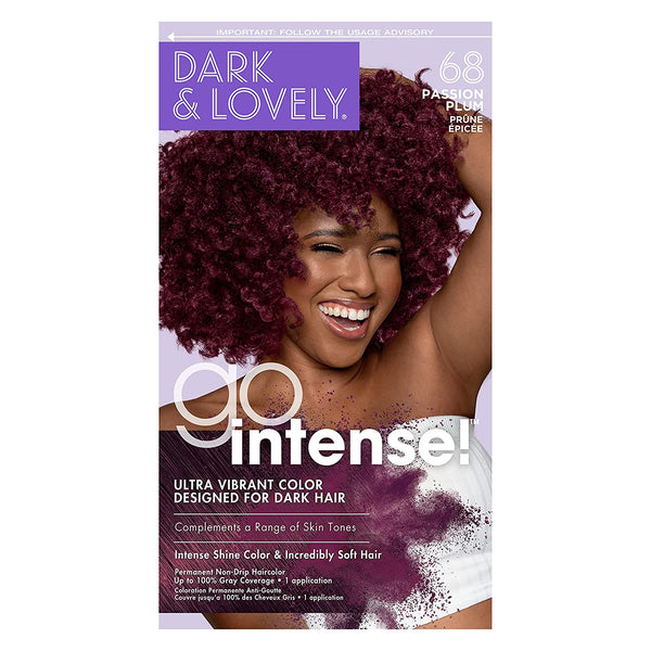 [Dark&Lovely] Softsheen Carson Go Intense! Hair Color Dye #68 Passion Plum