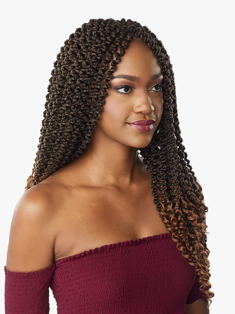 Sensationnel Lulutress Synthetic Crochet Braid - 3x 3d Passion Twist 18"