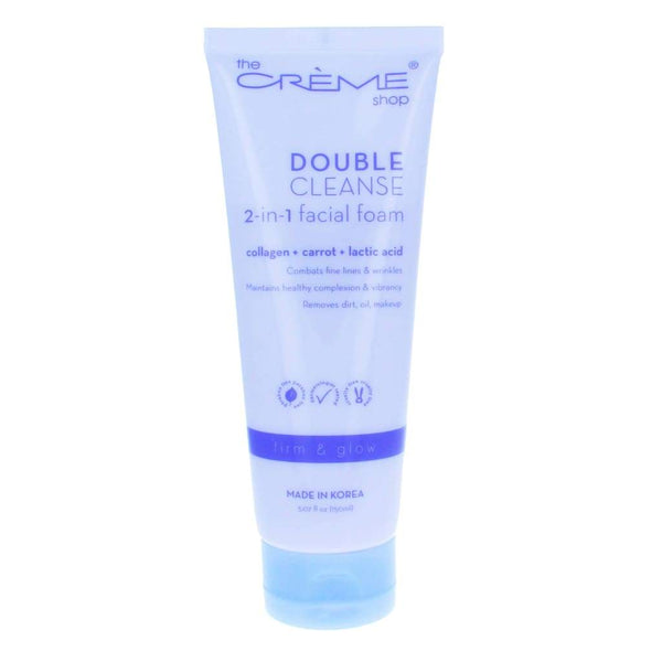 The Creme Shop Double Cleanse 2-In-1 Facial Foam Cleanser Collagen + Carrot + Lactic Acid