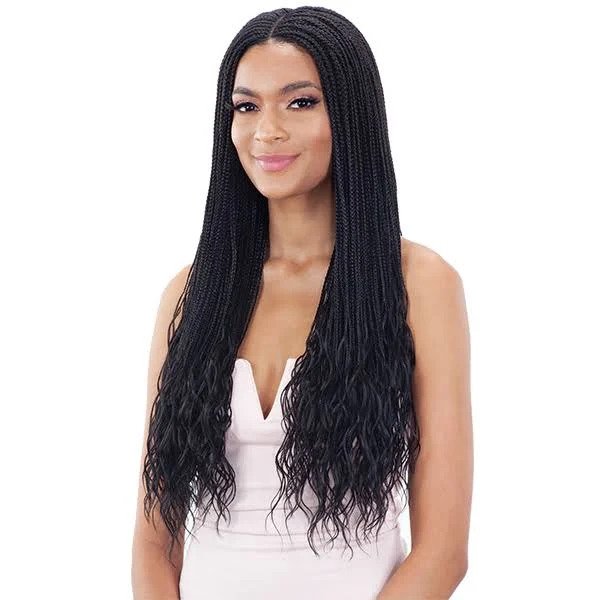 Mayde Beauty Synthetic Braided 4x4 Lace Front Wig Mini Micro Gorgeous Braids 26"