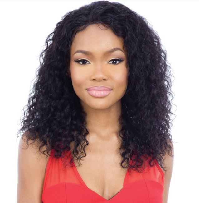 Mayde Beauty 100% Human Hair Wet & Wavy Frontal Lace Wig - Deep Curl