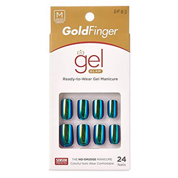 Kiss Gold Finger Posh Queen Gf83 24 Full Cover Nails