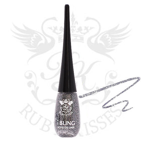 Ruby Kisses I Bling Liquid Eye Liner Gel-Based Glitter Choose 1Pc Color Gle [Gle05 Glitz N' Silver]