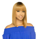 Hh Coco - The Wig Brazilian Human Hair Blend Full Wig Straight Bang Bob