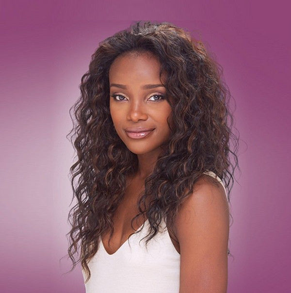 Hz 7047 - Sensationnel Instant Weave Synthetic Half Wig Long Wavy Style