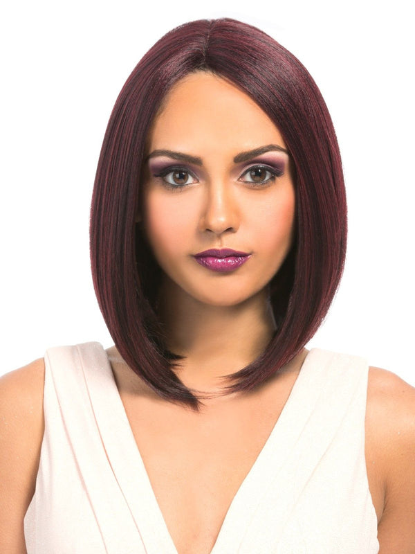 Mega Lace 110 - Hair Topic Synthetic Deep L Part Lace Front Wig Medium Bob