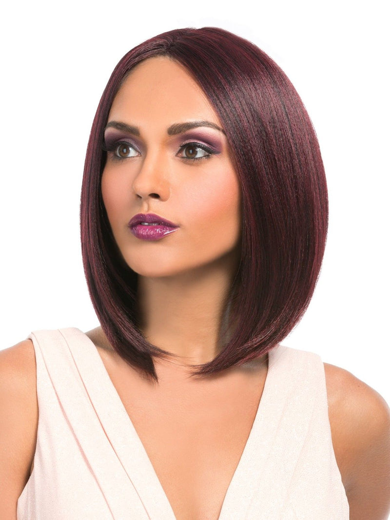 Mega Lace 110 - Hair Topic Synthetic Deep L Part Lace Front Wig Medium Bob