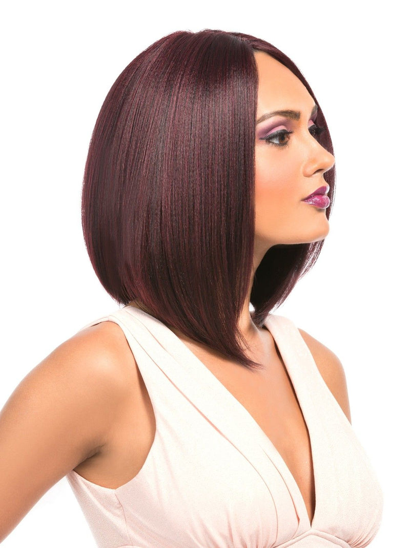 Mega Lace 110 - Hair Topic Synthetic Deep L Part Lace Front Wig Medium Bob