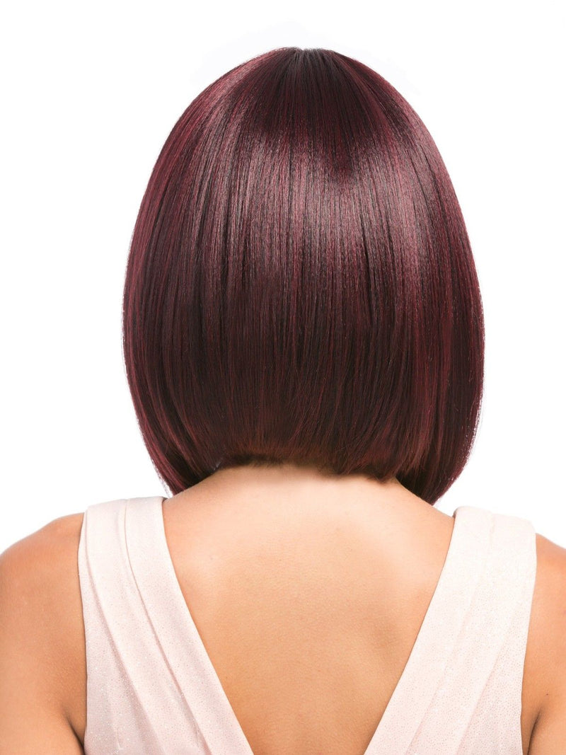 Mega Lace 110 - Hair Topic Synthetic Deep L Part Lace Front Wig Medium Bob
