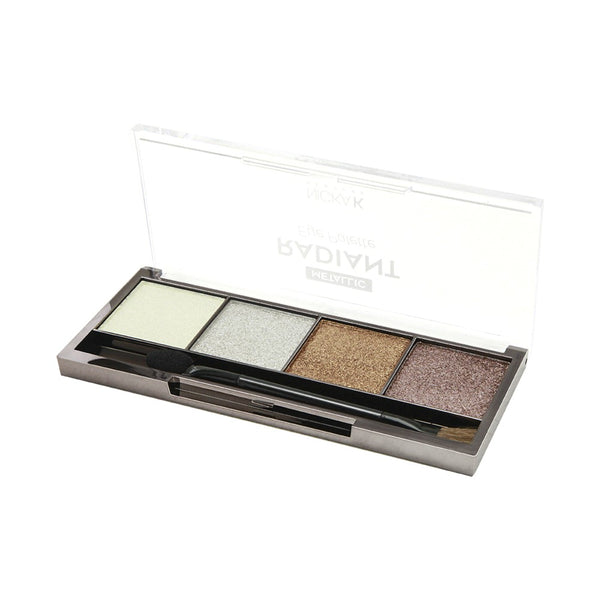 [Nicka K] New York Radiant Eye Shadow Palette 4 Metallic Color