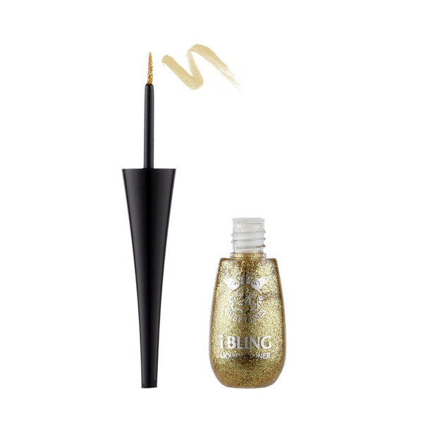 Ruby Kisses I Bling Liquid Eye Liner Gel-Based Glitter Choose 1Pc Color Gle [Gle02 Glitz N' Gold]