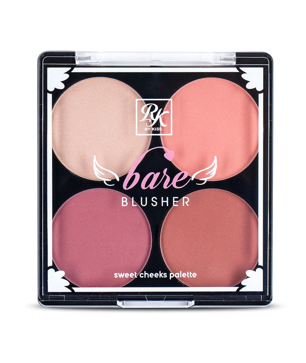 [Ruby Kisses] Bare/Dare Blusher Powder 4 Pan Sweet Cheeks Palette