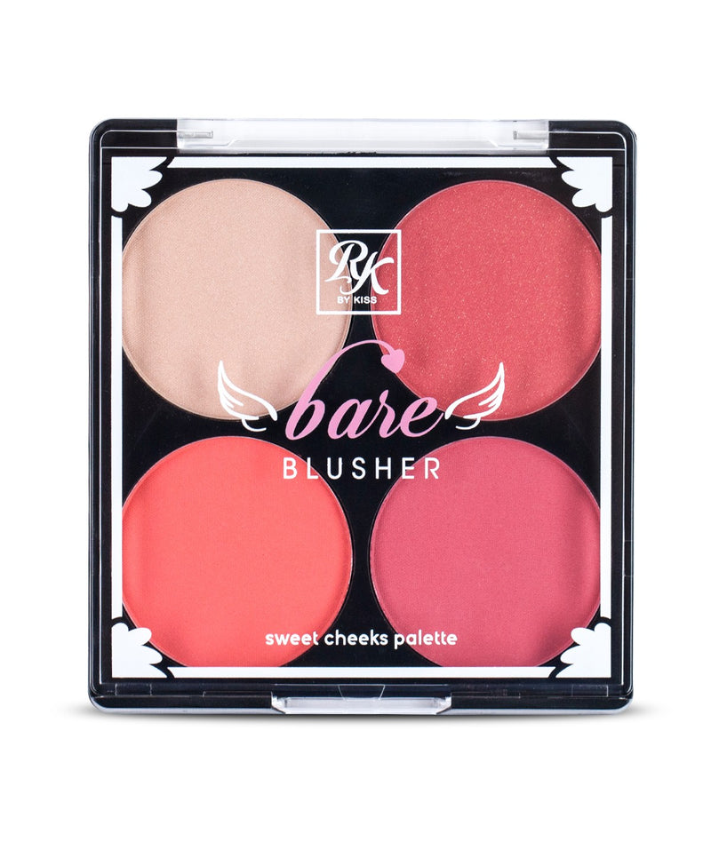 [Ruby Kisses] Bare/Dare Blusher Powder 4 Pan Sweet Cheeks Palette