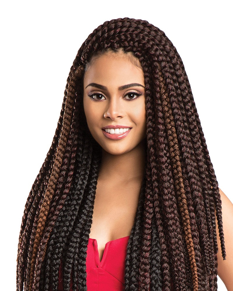 Sensationnel X-pression Pre-looped Synthetic Crochet Braid - 3x Box Braid 14",,Product Type : Hair Extensions,Cap Construction : ,Hair Origin : ,Length : ,Style : ,Texture :