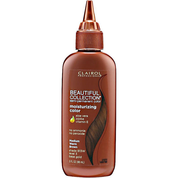 [Clairol] Beautiful Collection Semi-Permanent Moisturizing Hair Color Rinse 3Oz [B13W Medium Warm Brown]