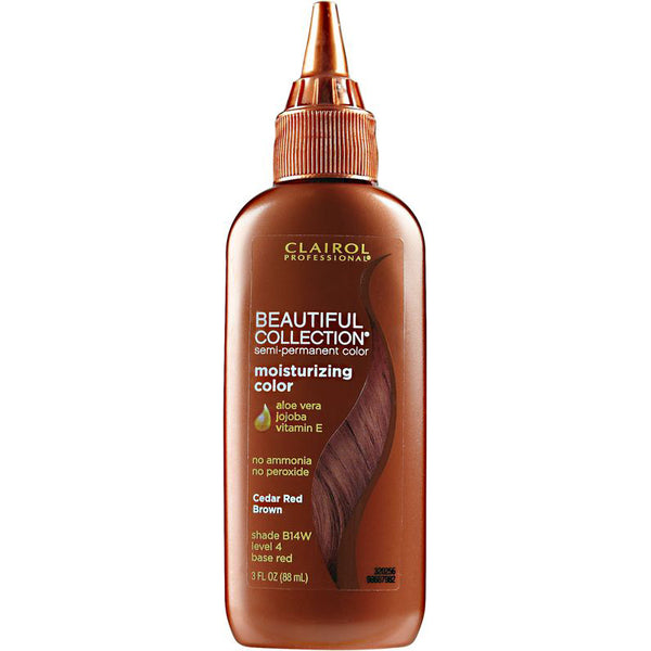 [Clairol] Beautiful Collection Semi-Permanent Moisturizing Hair Color Rinse 3Oz [B14W Cedar Red Brown]