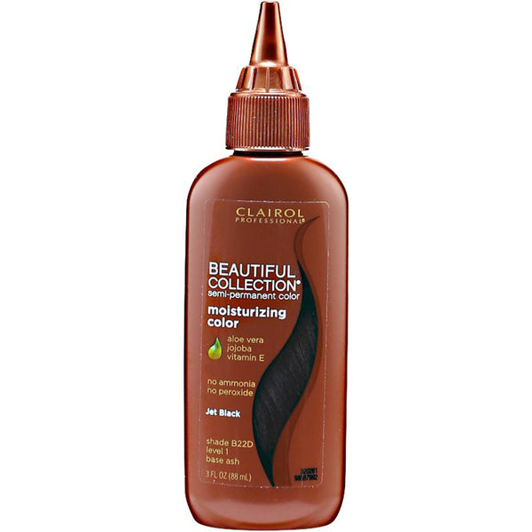 [Clairol] Beautiful Collection Semi-Permanent Moisturizing Hair Color Rinse 3Oz [B22D Jet Black]