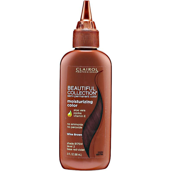 [Clairol] Beautiful Collection Semi-Permanent Moisturizing Hair Color Rinse 3Oz [B175W Wine Brown]