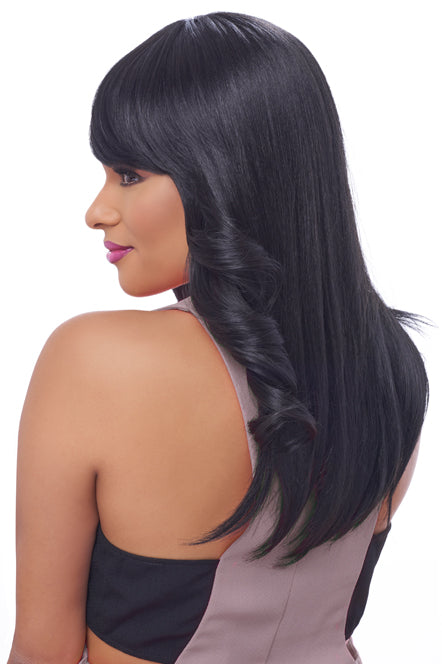 Go109 - Harlem 125 Gogo Collection Synthetic Full Wig Long Flip Side Curl